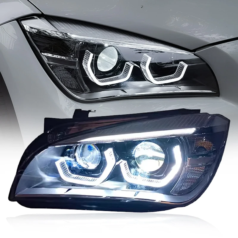 

Suitable for BMW X1 E84 Headlight Assembly 2011-2015 Updated 2025 Modified High-Quality Car with LED Lens Daytime Running Lights
