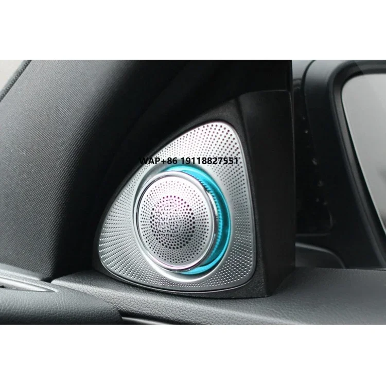7 Colors 3d Rotary Treble Tweeter Speakers With Ambient Lights for S-class W222 2014-2017