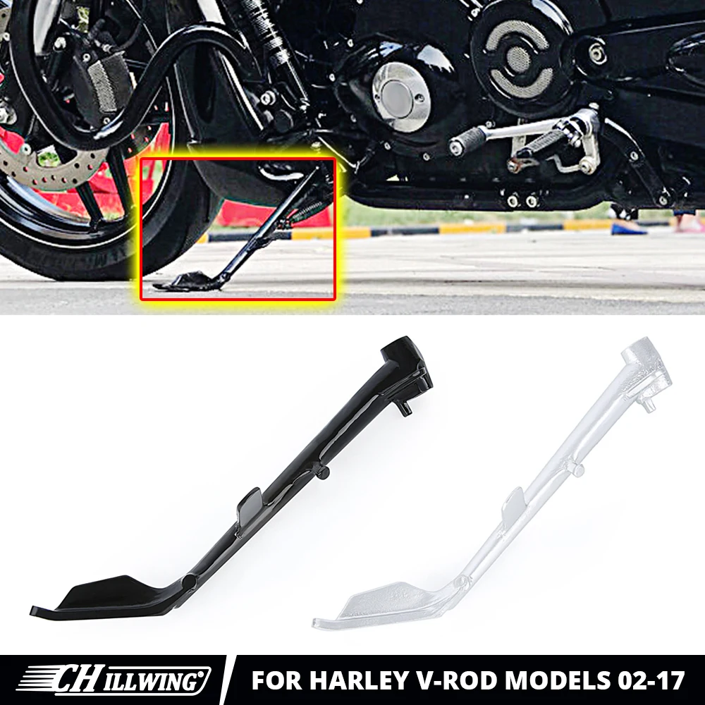

For Harley V-Rod V Rod VRSC VRSCA VRSCAW VRSCD VRSCDX Night Rod VRSCF Muscle 2006 2002-2017 Motorcycle Kickstand Side Kick Stand