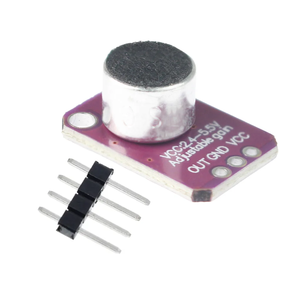 1PCS MAX4466 MAX9814 Microphone Amplifier Module Sound Sensor PCB Board Low Noise & AGC Auto Gain Control Diy Kit for Arduino