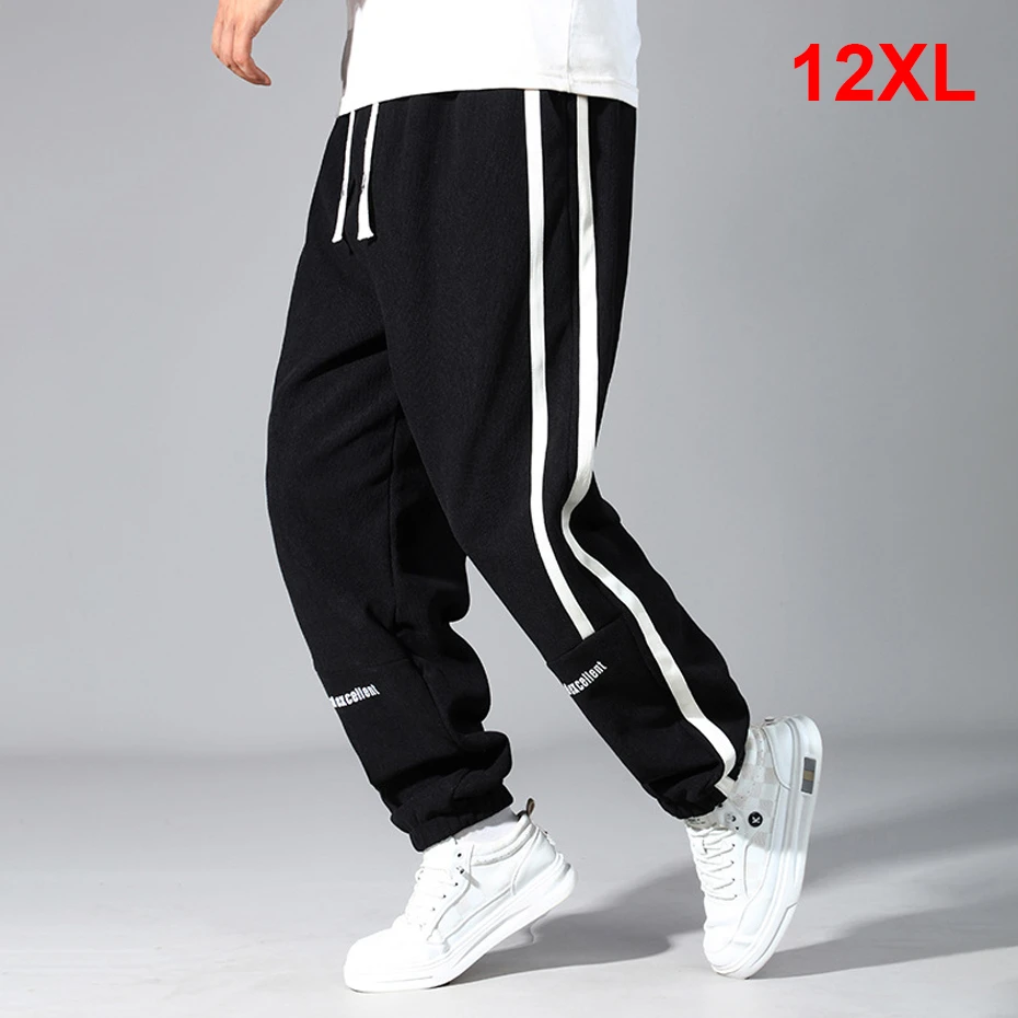 

Jogger Pants Men Plus Size 12XL Sweatpants Fashion Casual Stretch Waist Trousers Male Big Size 10XL 12XL
