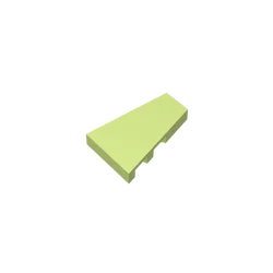Gobricks 10pcs 2x3 Wedge Parts Tile Panel Right Bricks Special Assemble GDS-M540 DIY Model Building Blocks Floor  Wall