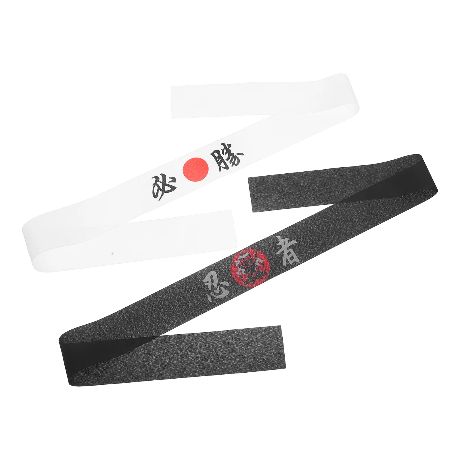 

2 шт., японская повязка на голову ниндзя Samurais с принтом Хачимаки для мужчин и женщин, каратэ, суши, шеф-повар, одежда для фитнеса, дышащие широкие повязки на голову