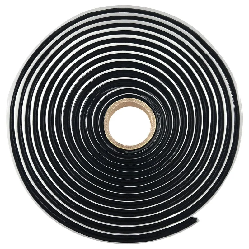 Mastic en caoutchouc butyle 4m, bande noire étanche, Modification pour lumières de voiture, systèmes Audio, portes et fenêtres, adhésif de bobine de serpent