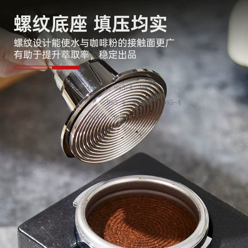 51mm Thread Coffee Distribution Leveler & Constant Force Impact Tamper, Professional Hand Espresso Powder Press Tool
