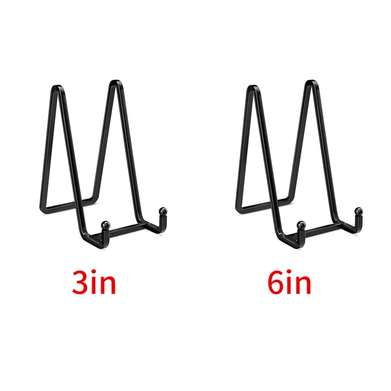 Dudukan piring untuk penyangga bingkai logam pajangan gambar berdiri, piring dekoratif, buku, kuda-kuda foto