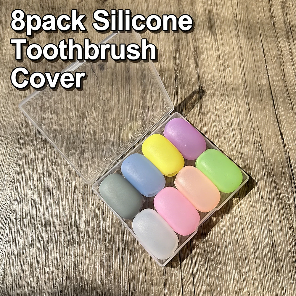

8pack Silicone Toothbrush Covers, ToothBrush Cover Cap for Electric & Smaller Manual Toothbrush Head, Kids ToothBrush