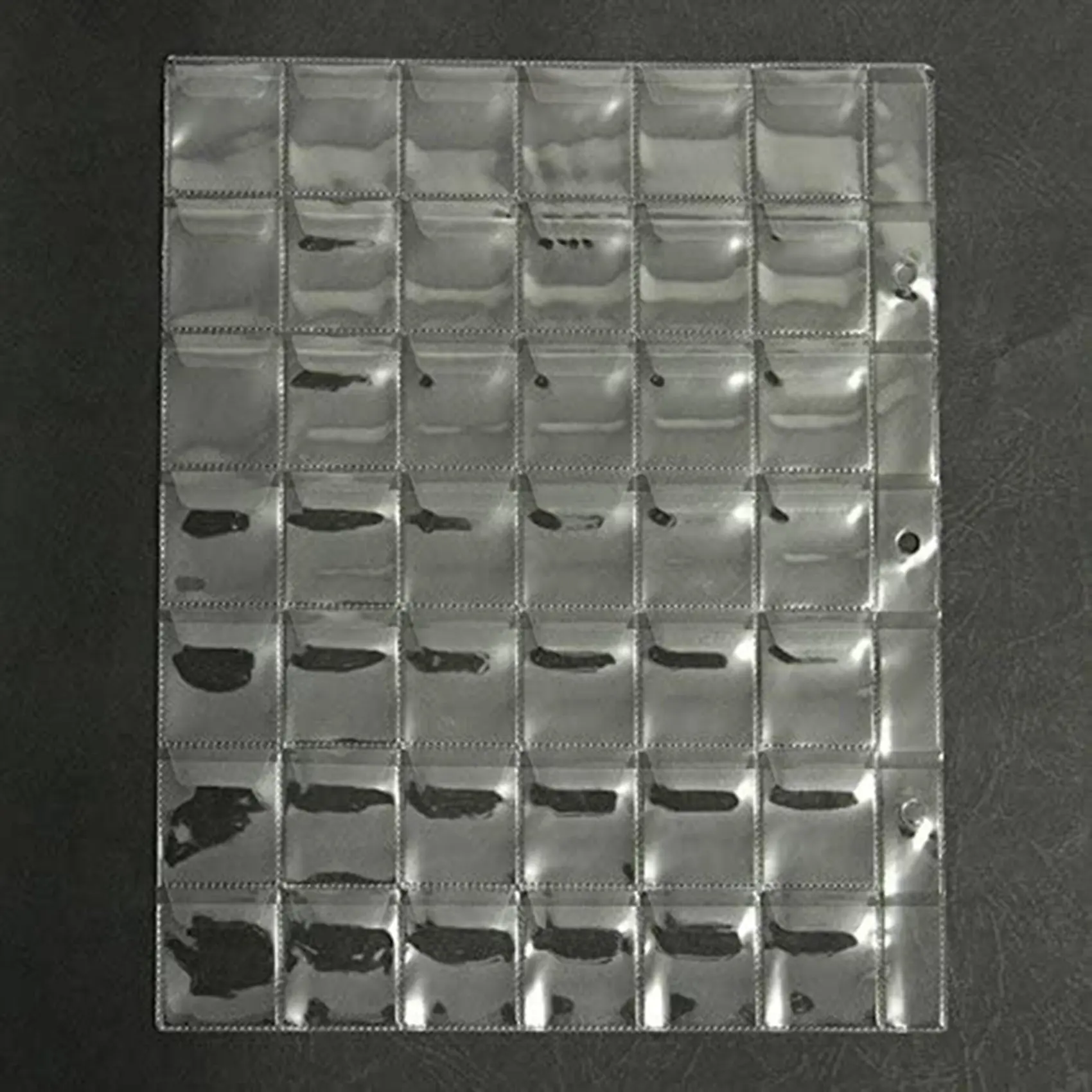 A19F-20 PCS 42 Pockets Clear Coin Holders Folder Sheets Storage Cash Money Collection Album Creative PVC Albums Collecting