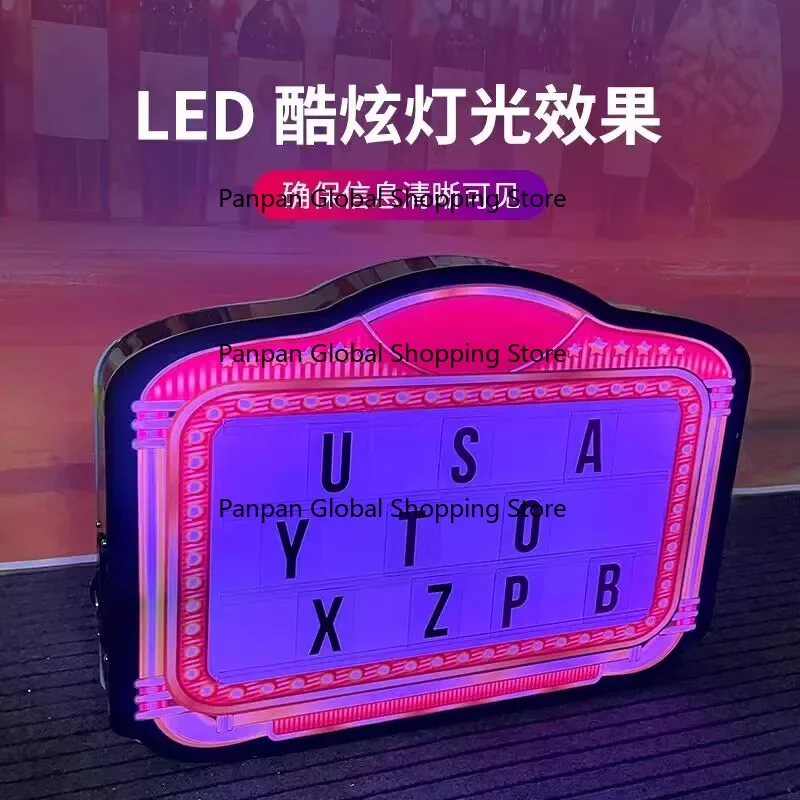 night club Sign Letter Message Board led Classic Marquee Light Up VIP bottle Presenter Service for bar party event