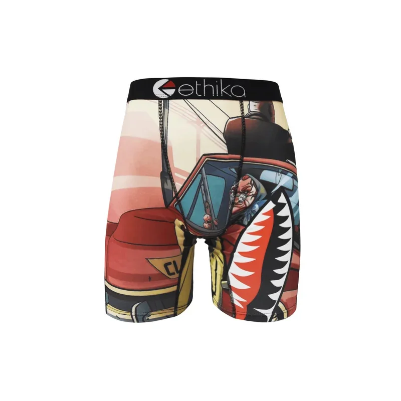 ETHIKA Fashion Sexy Men Underwear Sport Fitness Boxershorts Printed Man Underpants Panties Innerwear Boxer Trunks Boxers Briefs