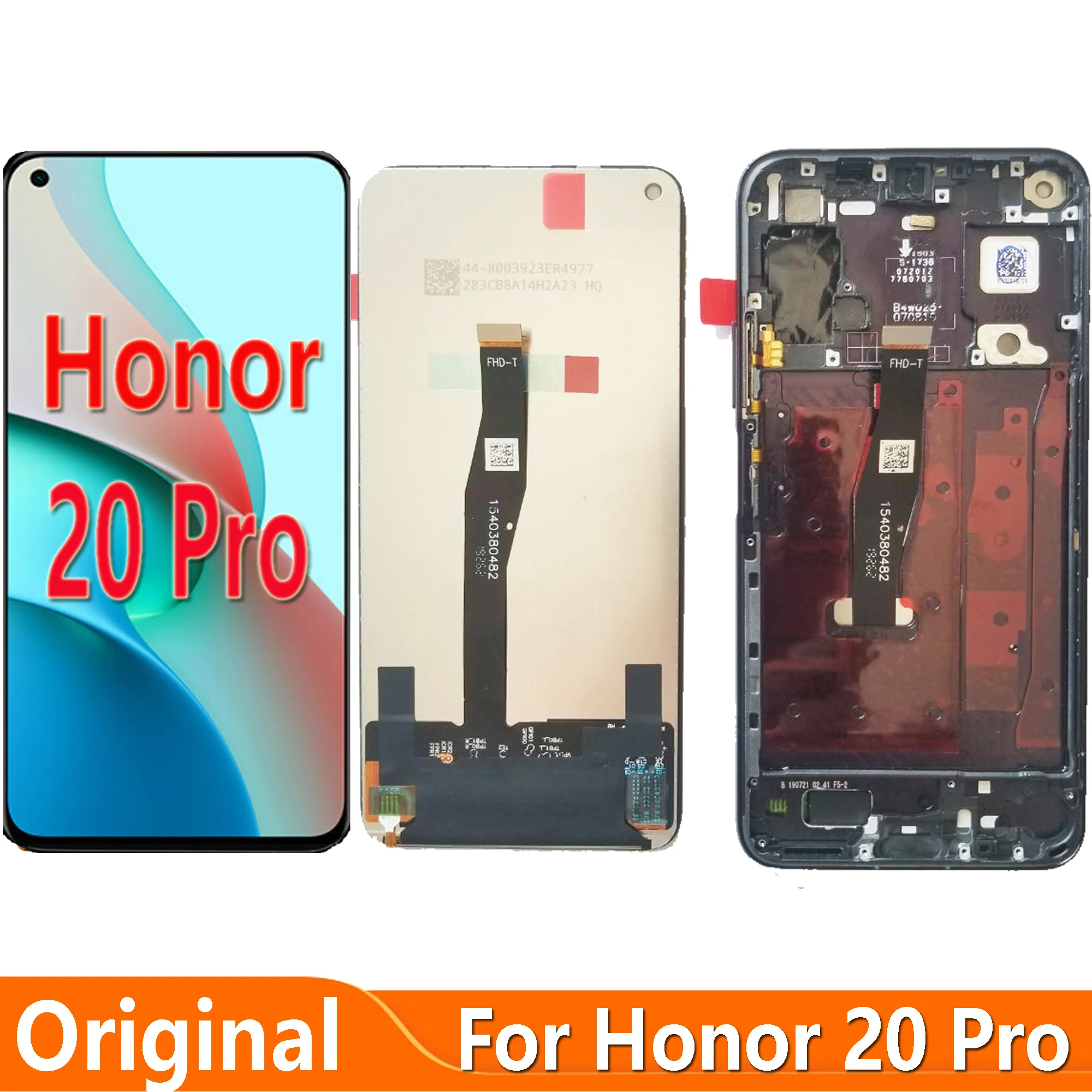 

Новый оригинальный экран 6,26 дюйма для Huawei Honor 20 Pro, ЖК-дисплей, сенсорный экран, дигитайзер, запасная деталь, ЖК-дисплей