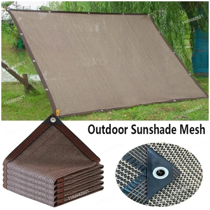 Summer Sunshade Net Garden Room, Sunscreen Shading Sails, Sun Protection, Shading Mesh, Outdoor Camping, Car Sun Cover