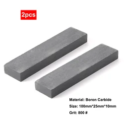 2Pcs Abrasive Block Grit 800 Whetstone Boron Carbide GrindStone 100x25x10mm Oil Stone For Kitchen Knife Sharpener Tool Top Grade