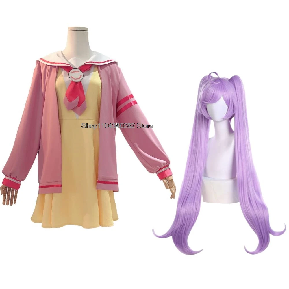 Manaka Laala คอสเพลย์อะนิเมะ Pripara เครื่องแต่งกายเยาวชนสีชมพูน่ารัก Academy กระโปรงสั้นอุปกรณ์เสริมชุดปาร์ตี้ฮาโลวีนชุดสาว