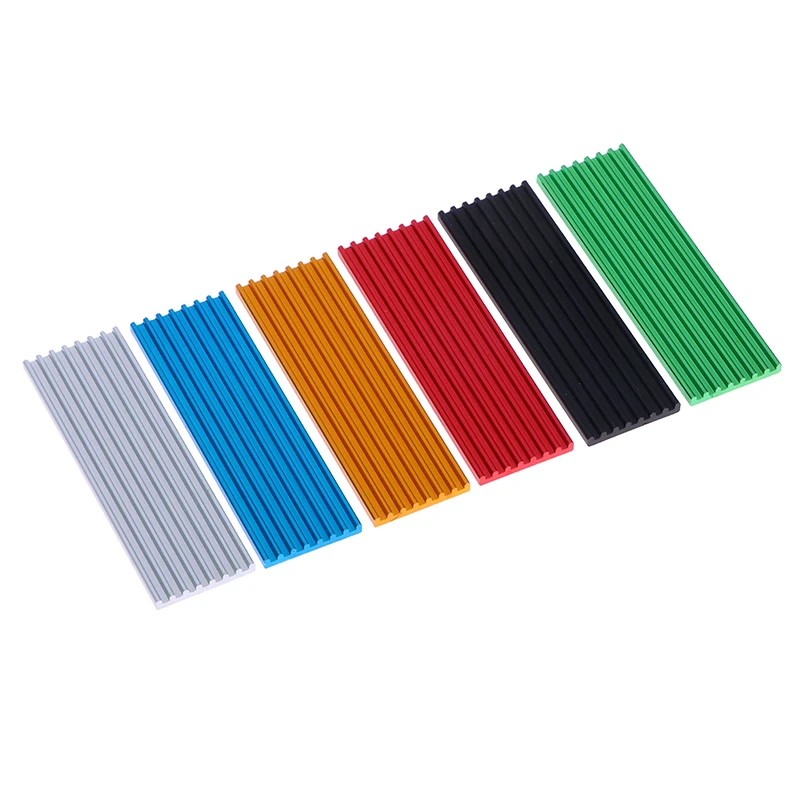 1 Set Aluminum M.2 Hard Disk Heatsink Heat Dissipation Radiator Cooling Silicon Thermal Pad Cooler For N80 NVME M2 2280 PCIE SSD