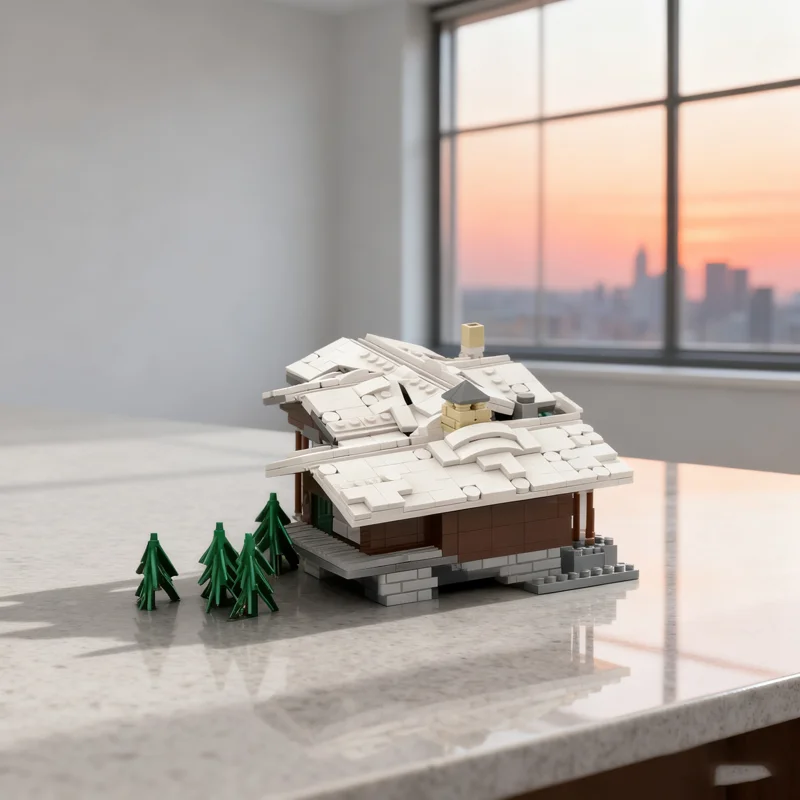 

1843 шт. MOC Rainbow Six Siege Chalet модель строительные блоки рождественские подарки сборка DIY творческие развивающие игрушки дети день рождения