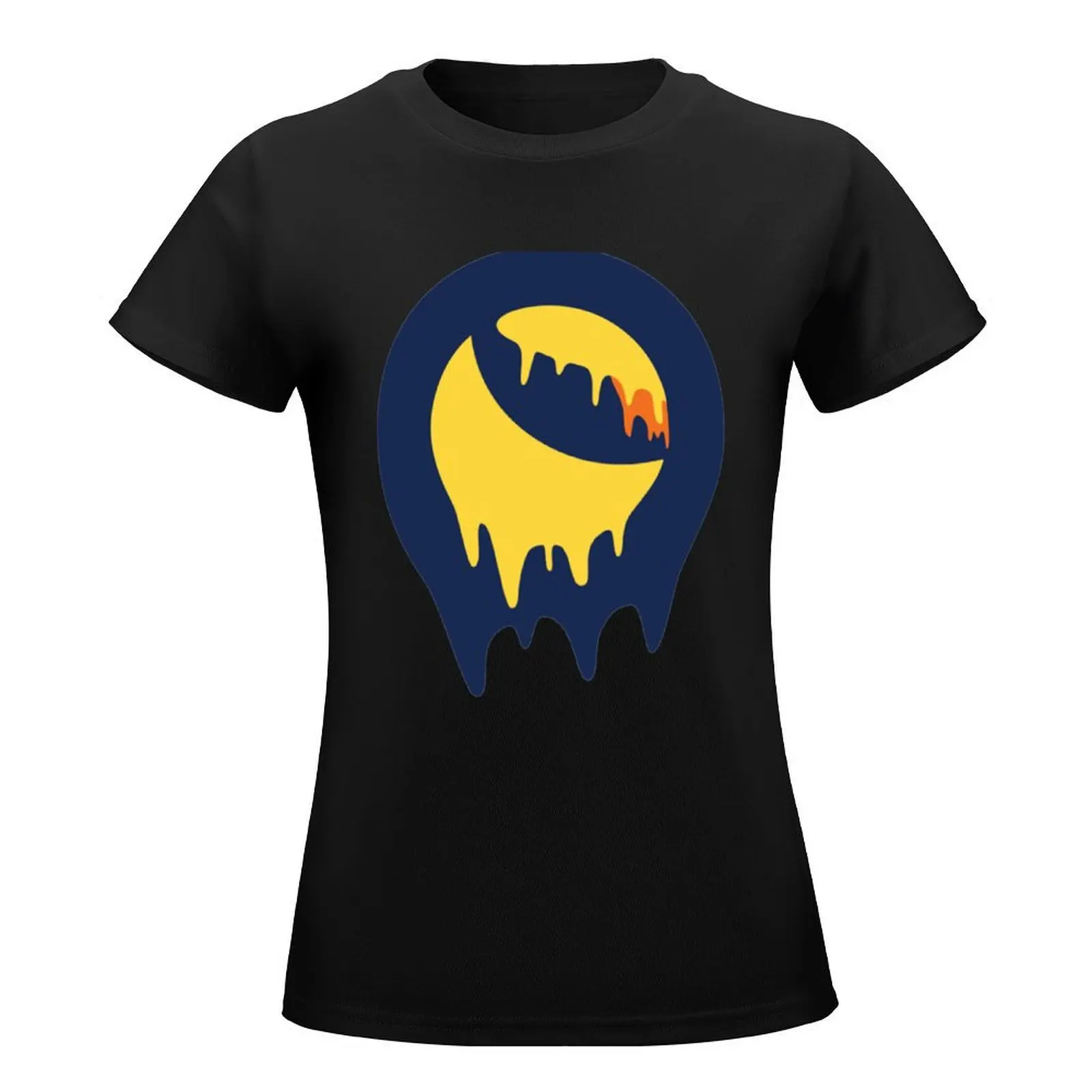 Funny dripping Terra lunaCrypto- terra luna coin to the moon - hold strong,buy the dip T-Shirt graphics womans clothing