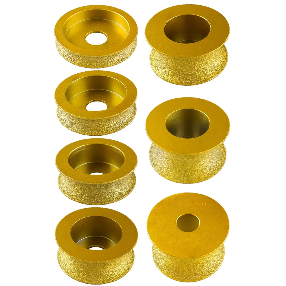 

1 шт., вакуумная пайка, алмазный шлифовальный круг, диаметр отверстия 20 мм, керамический окантовка для мрамора, гранита, кварца, искусственного камня, шлифования