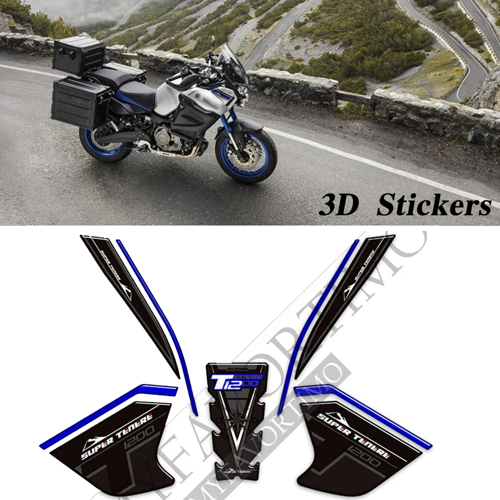 

Tank Pad Stickers Decals Gas Fuel Oil Kit Knee Fish For Yamaha XT1200X XT1200ZE XT 1200 Z ZE ES XTZ XTZ1200E Super Tenere