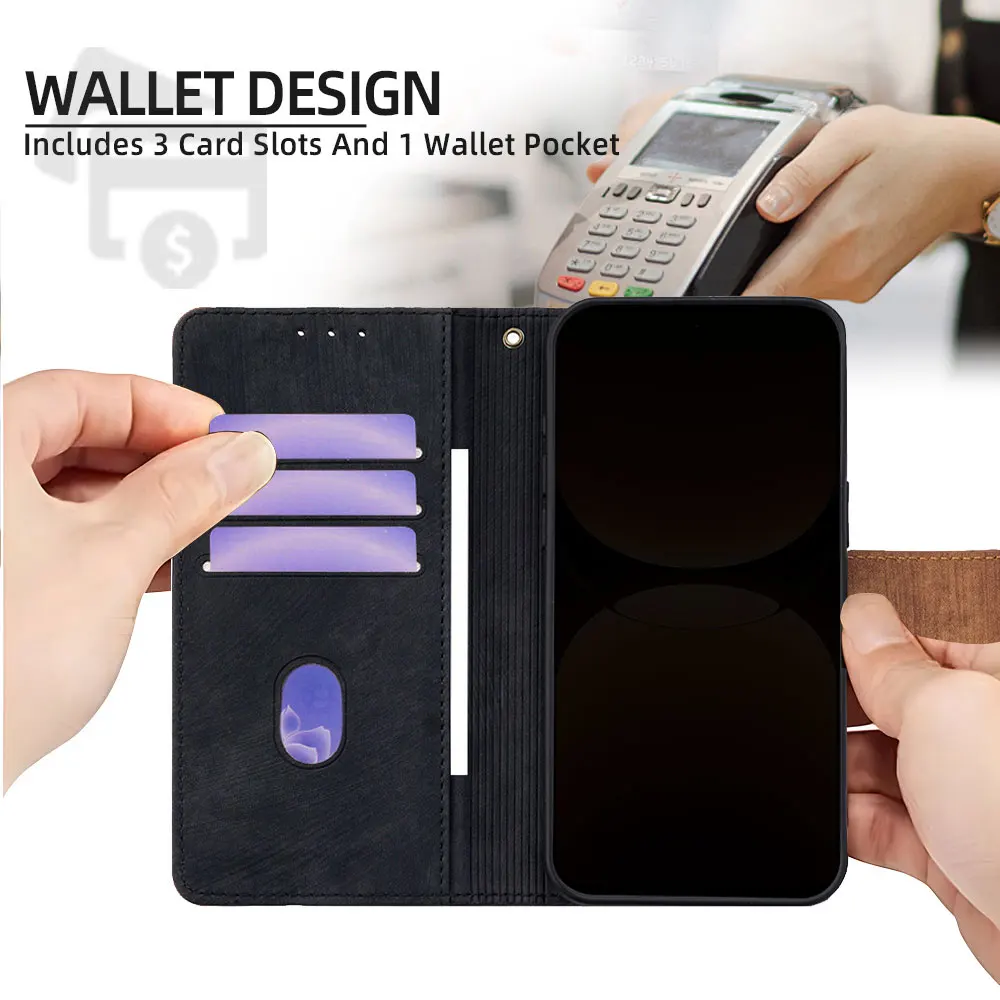 Metal Buckle Wallet Case for Huawei Nova 15 14 13 Pro 14i 13i Pura 80 70 Pro Plus Pura 80 Ultra Leather Full Protection Cover view 3
