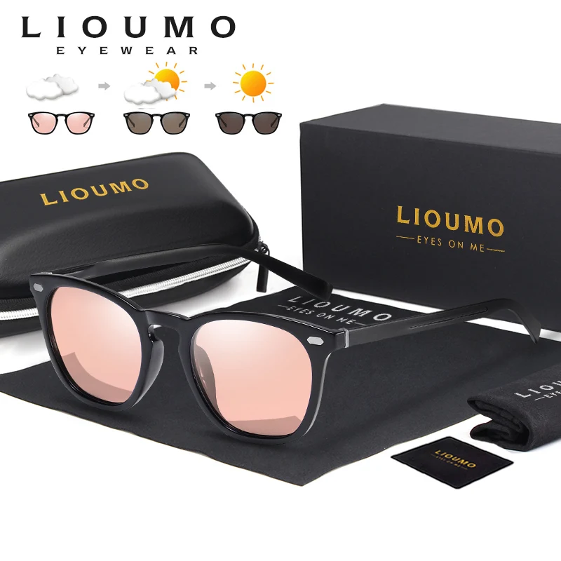 

LIOUMO Fashion Photochromic Polarized Sunglasses Women UV Protection Driving Glasses For Men Trendy Shades sonnenbrille