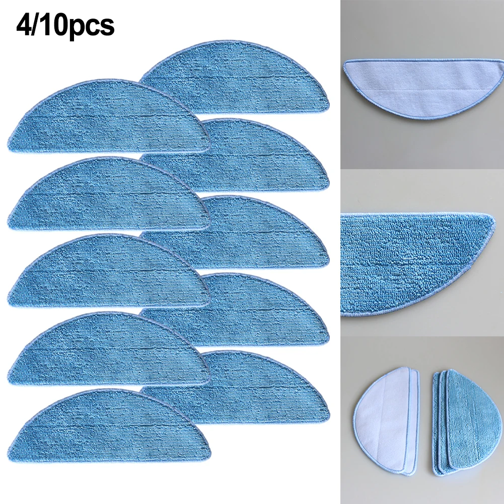 4/10pcs Mop ClothsFor Tesvor M2 Robot Vacuum Cleaner Replacement Spare Parts Accessories Mop Cloth Household Cleaning Tools