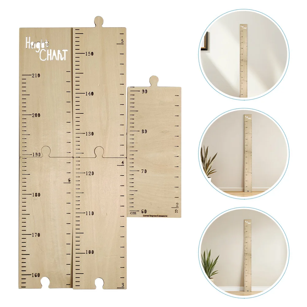 

Wooden Height Ruler 365Cm Growth Chart Wall Sticker For Kids Baby Room Height Measurement Tape Adhesive Wood Decor