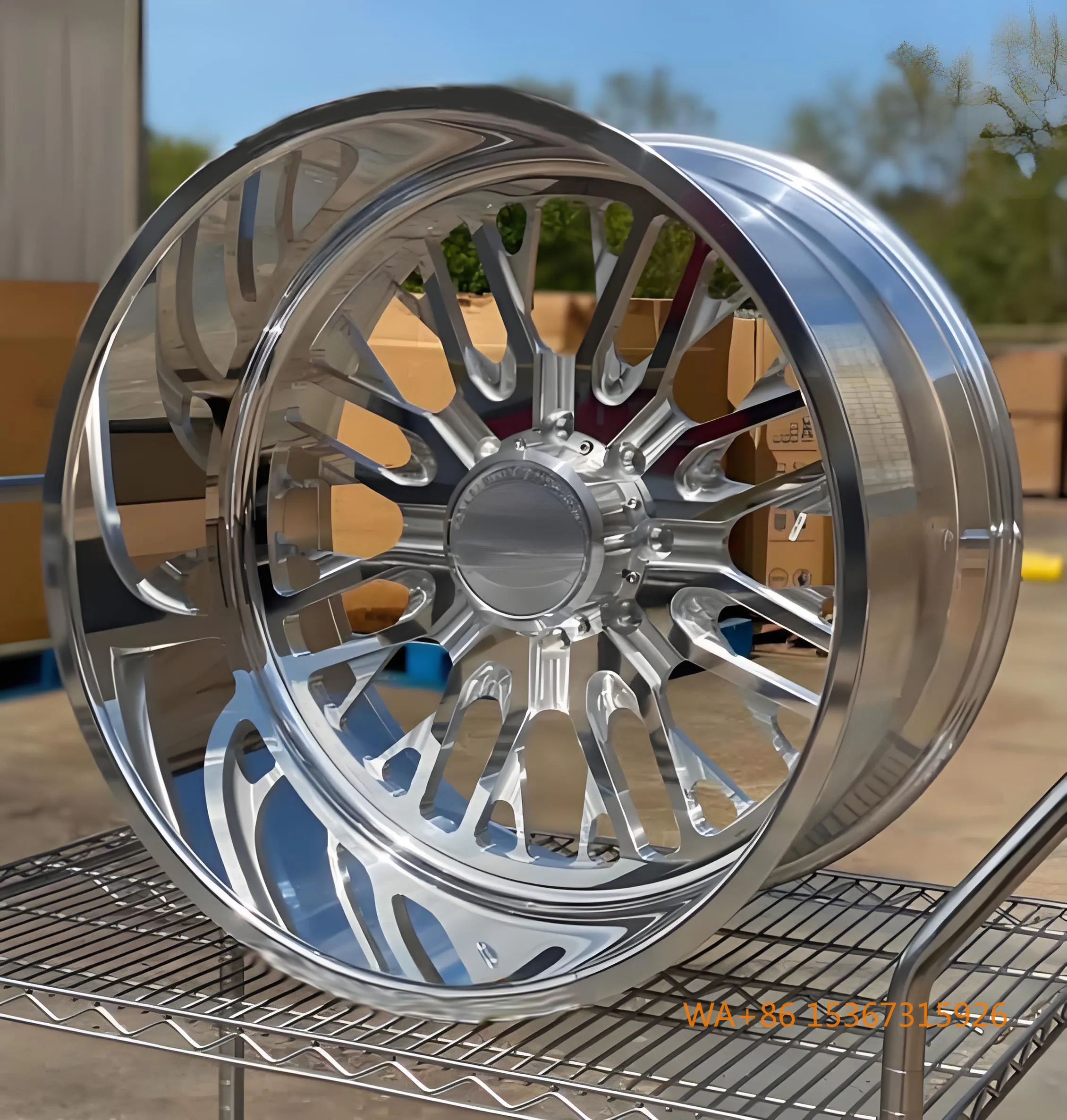 

22x10/22x12/24x12/24x14 Monoblock Forged Wheels 8x165/8x180/8x170 6061-T6 Concave Deep Dish Truck Rims