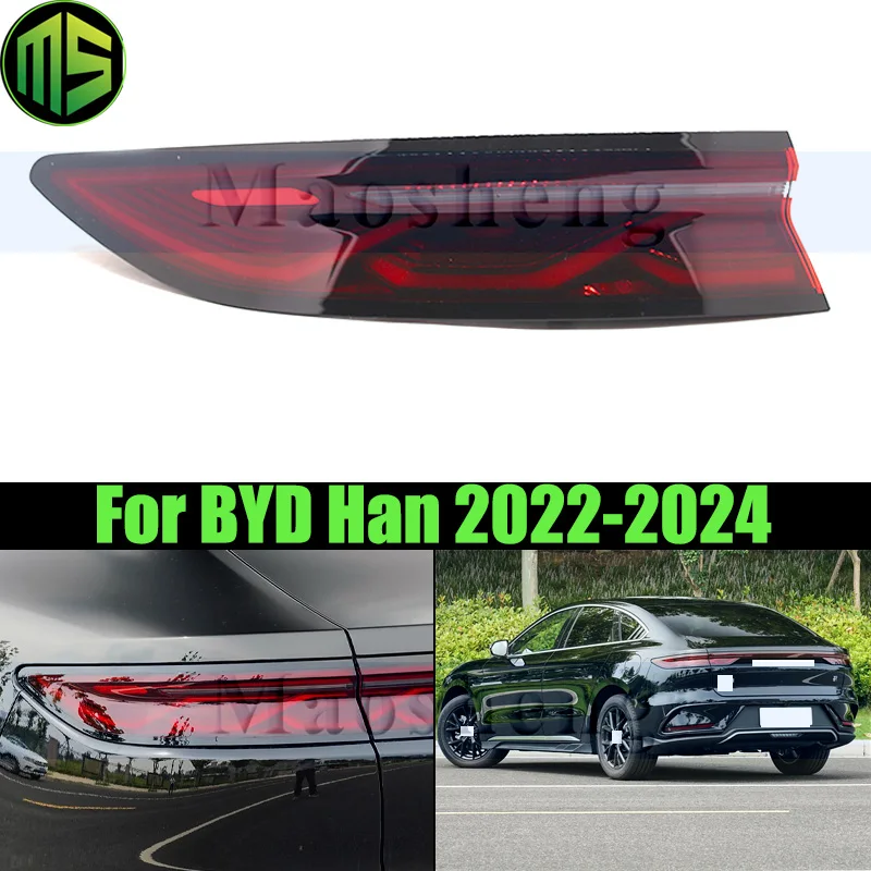 

Maosheng Rear Bumper Tail Light Tail Lamp For BYD HAN 2022-2024 Taillight Taillamp Brake Light Rear Turn Light