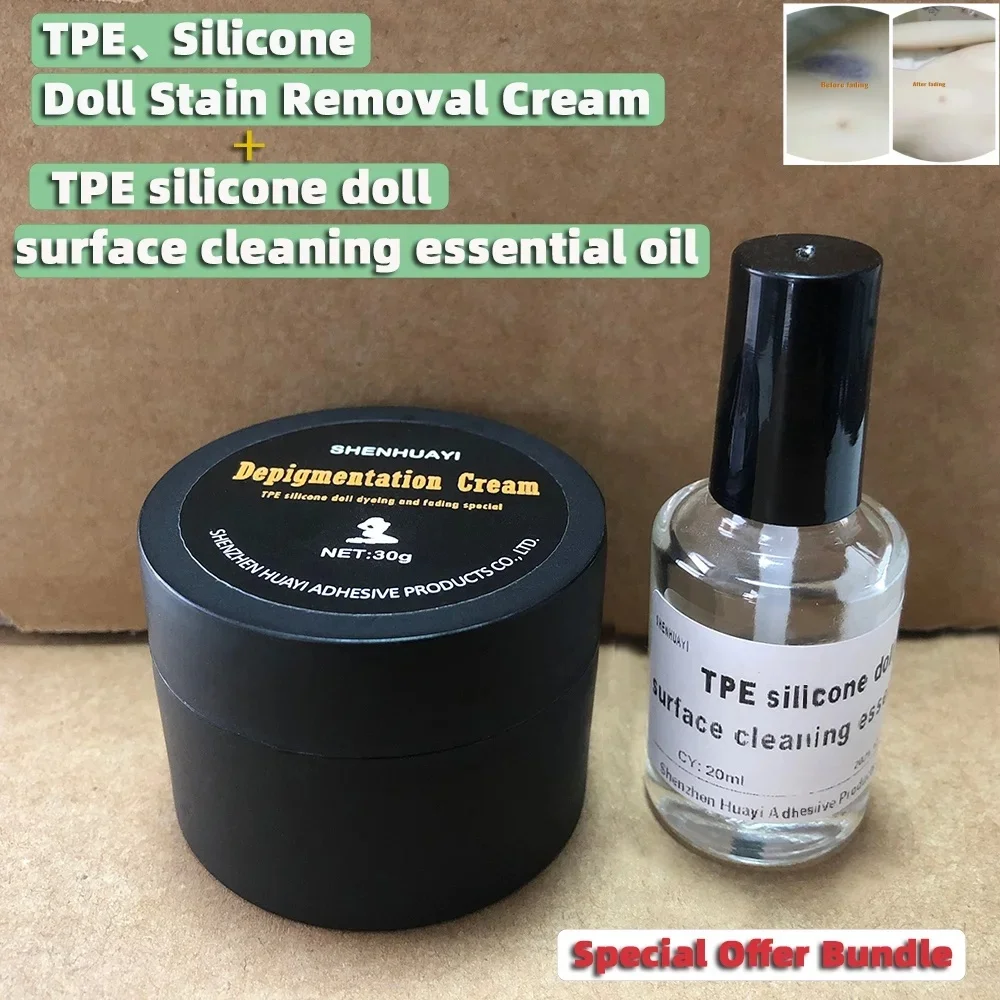 Clothing dyeing and stain remover TPE silicone doll fading cream for gentle stain removal