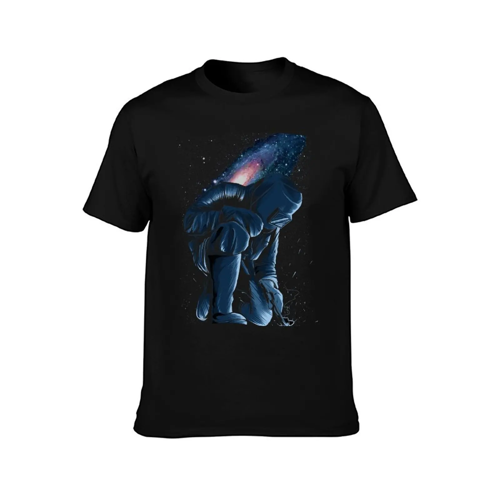 Welding In Space T-Shirt Industrial Work Tee Shirt T-Shirt