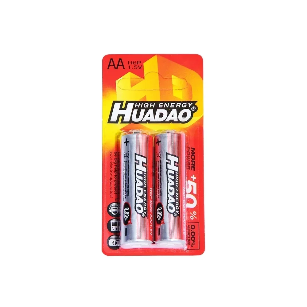 High Capacity AA Batteries 1.5V AA R6P Cell Disposable Zinc Carbon Battery for Mouse Calculator Electric Toys Remote control