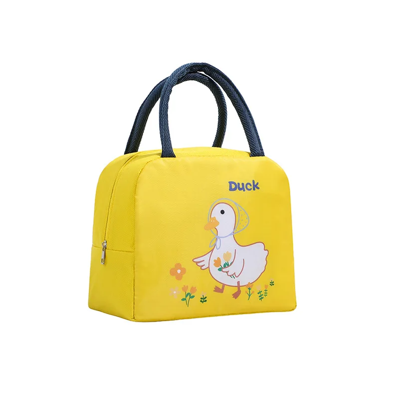 Promotional Children's Cartoon Anime Double Decker Lunchbox Insulation Cooler Bag With Drink For Kids Girls Cartoon Lunch Box