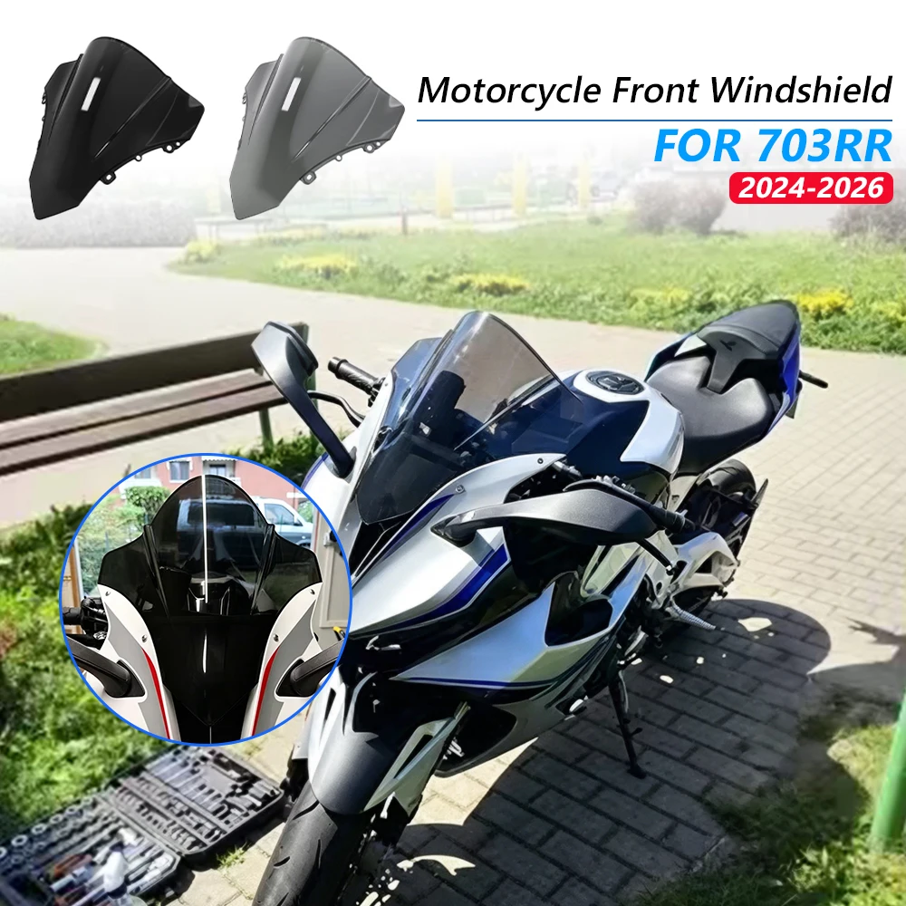 

Motorcycles Windshield For Zontes 703RR 703 RR 2024 2025 2026 Windscreen Windproof Front Wind Air Panel Deflector Accessories