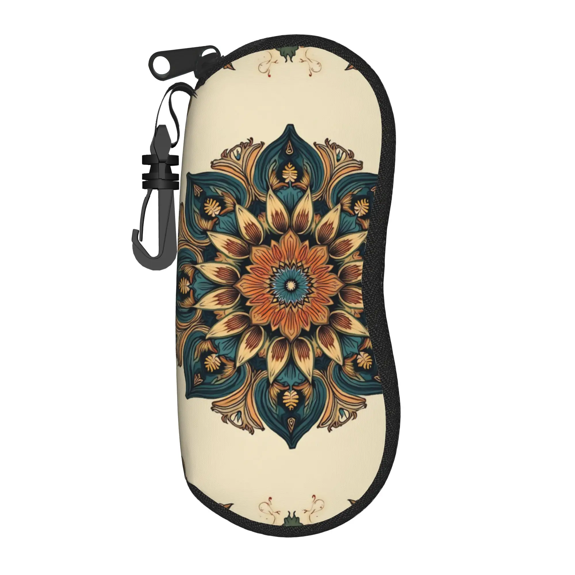 Retro Bohemian Woven Pattern  Glasses Case  Sunglasses Pouch Pocket Classic Eyewear Box Zipper Men Women Glasses Box