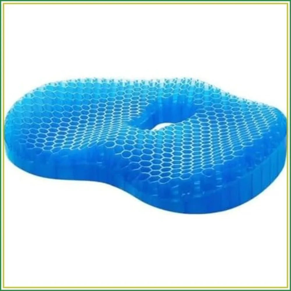 Gel Seat Cushion Pro, Cooling Pressure Relief Pad for Office Car Chair