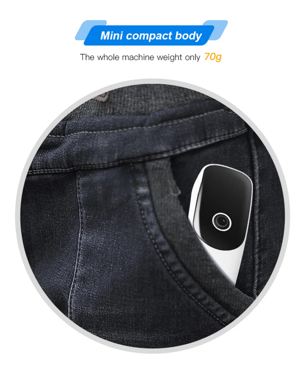 Профессиональный 2D-сканер штрих-кода CMOS Bluetooth считыватель QR-кодов высокого разрешения с аккумулятором 1200 мАч для бизнеса