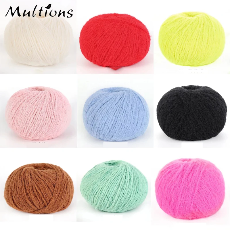 

40g/roll Velvet Yarn Soft Cotton Knitting Crochet Dyed Yarn 2.5mm For Hand-woven Wool Crochet Sweater Hat Dolls