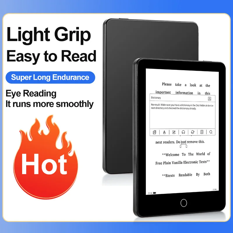 6 inch front photoelectric book reader Ebook reader E-book learning gift Android development X7