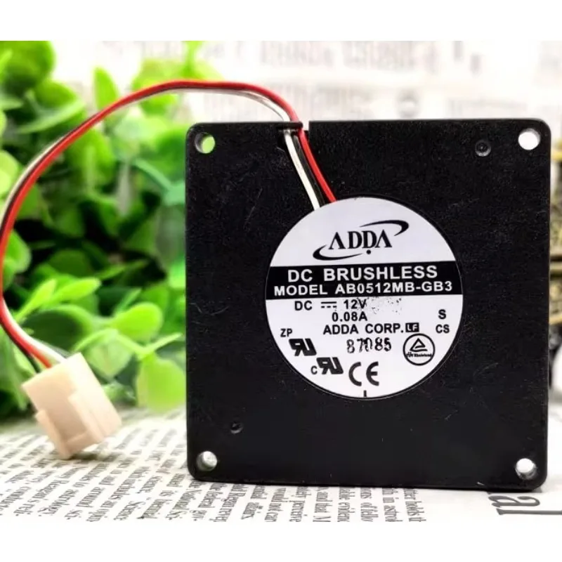 

New Cooler Fan for ADDA AB0512MB-GB3 5010 12V 0.08A 5CM Turbo Cooling Fan 50 * 50 * 10mm