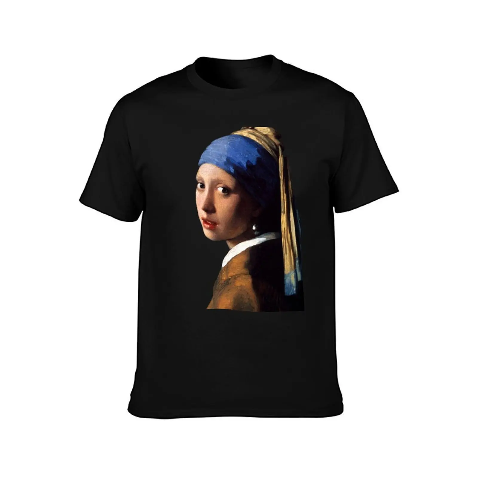 The Girl With A Pearl Earring T-Shirt Plus Size Short Sleeve T-Shirt