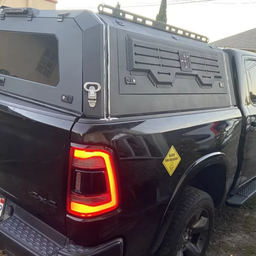 

High Quality Aluminum Canopy Hard Top Pickup Truck Custom Truck Accessories Perfect RAM 1500 5.7FT/6.4FT NAVARA NP300