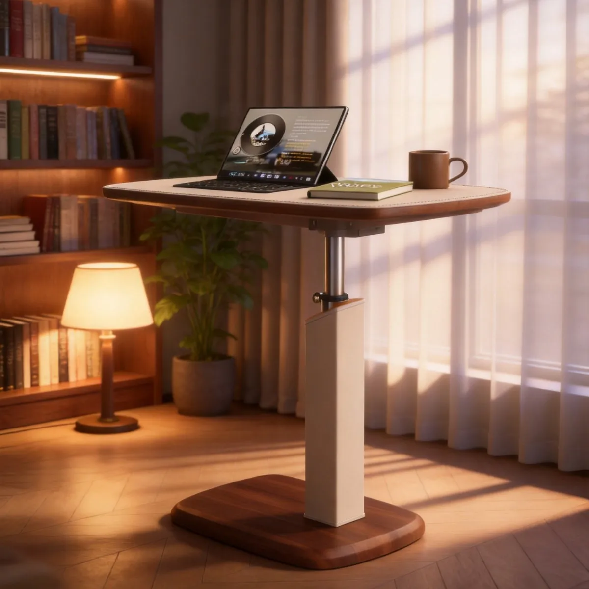 YFY removable bedside table lifting computer table simple small desk bedroom home sofa side office study table