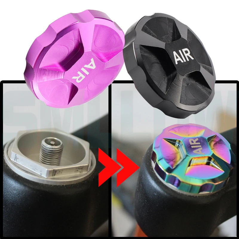 Bicycle Suspension Fork Cap Parts Manual Cover Aluminum Alloy Bike Air Cap Fork Protector For Manitou Magura FOX DT ROCK SHOX