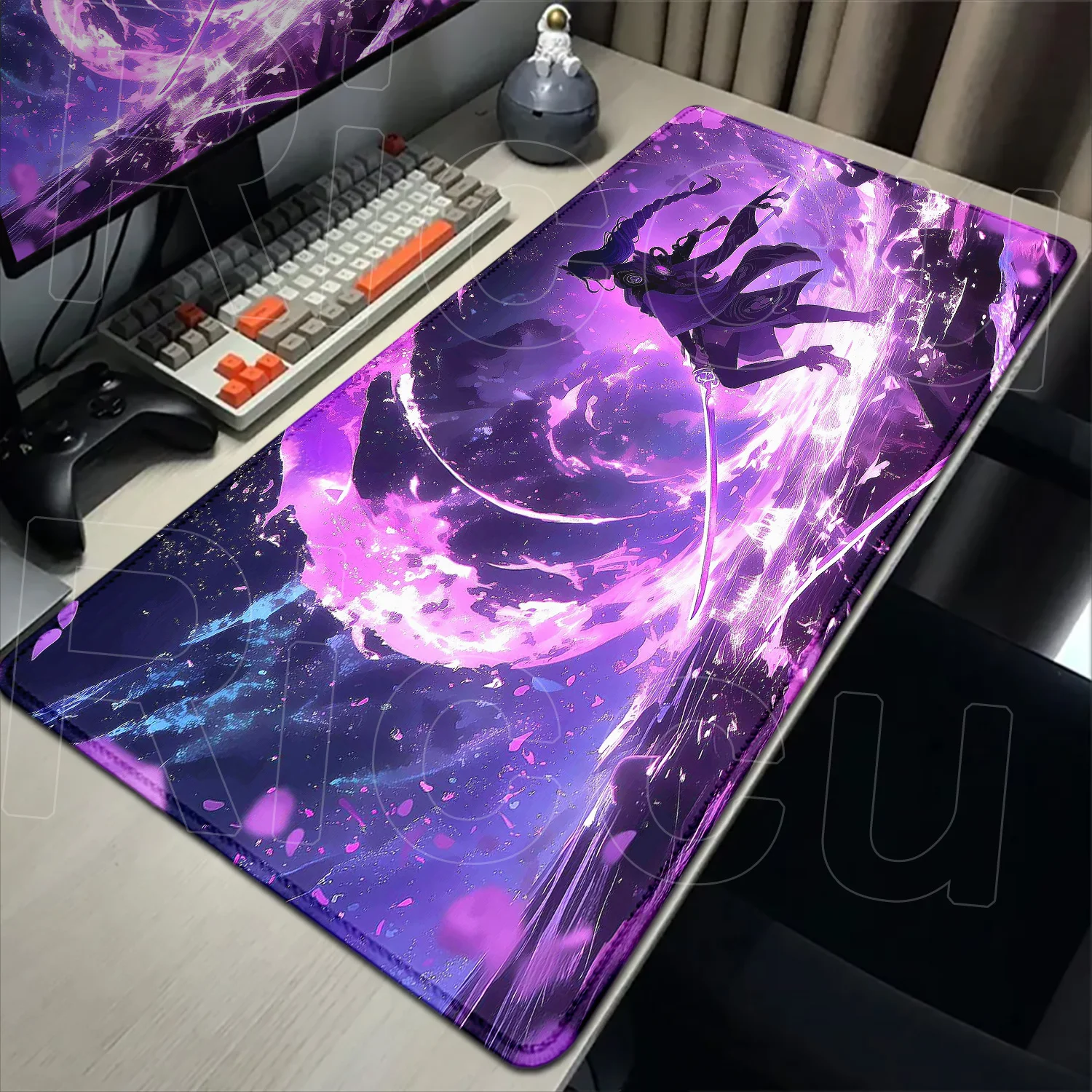 

New Pretty Raiden Shogun Mouse Pads Gaming Accessories MousePad PC Genshin Impact Desk Mat Laptop Kawaii Abime Girl Keyboard Mat