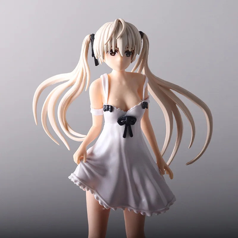 Japan New 24cm Yosuga no Sora Figure PVC Action Anime Doll Model Toys cute white suspender skirt Figure for girl gift