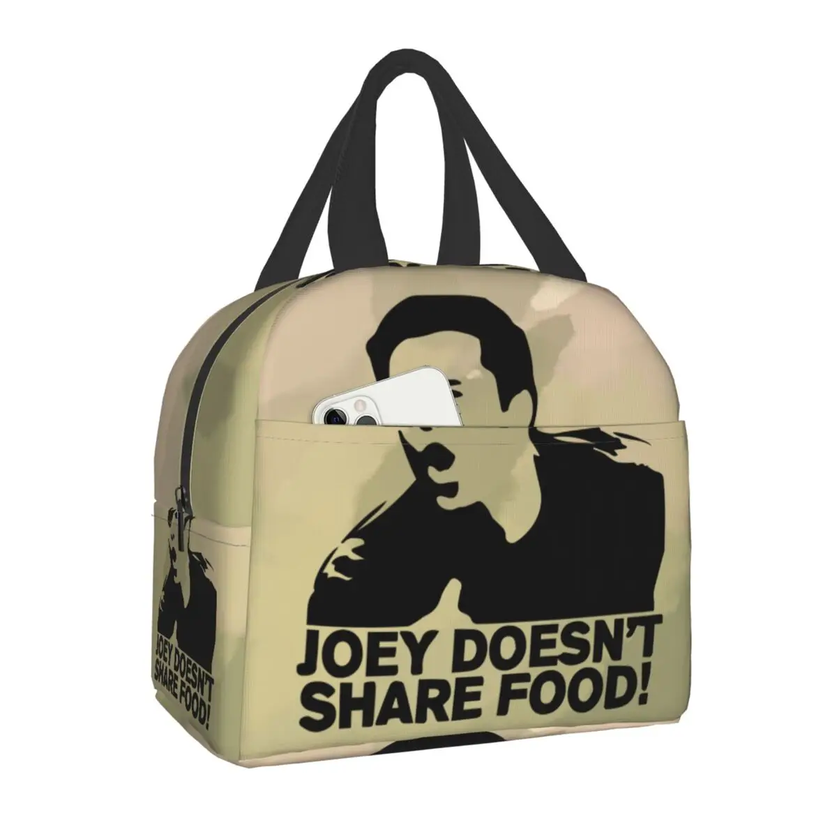 Joey Doesn't Share Food Insulated Lunch Bag for Camping Travel Leakproof Thermal Cooler Friends Lunch Box Women Children