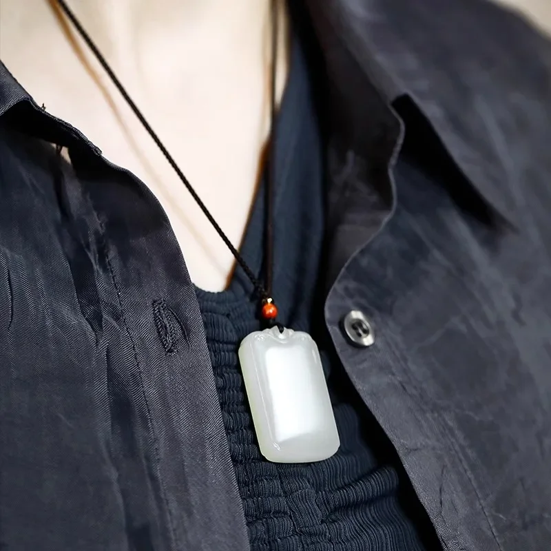 

Hetian jade white jade safe and sound brand pendant accessories