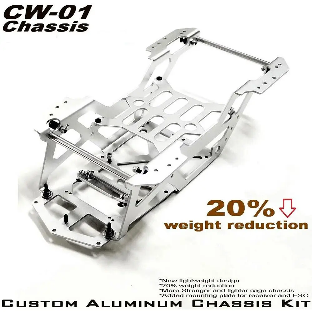 Aluminum Chassis Kit Fit for Tamiya CW-01 Lunchbox Midnight Pumpkin Mitsubishi CW01 RC Car