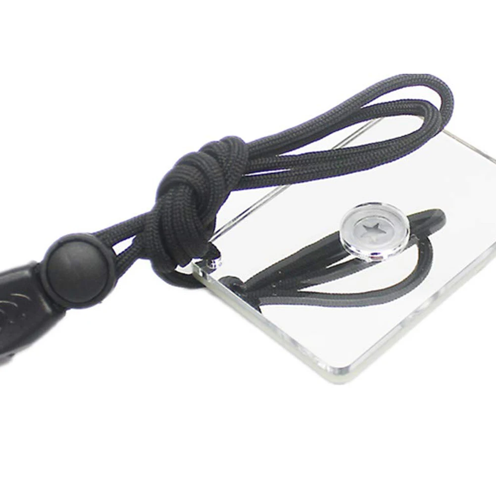 

Survival Signal Mirror Outdoor Retroreflector Emergency Accessories Reflective Multifunction